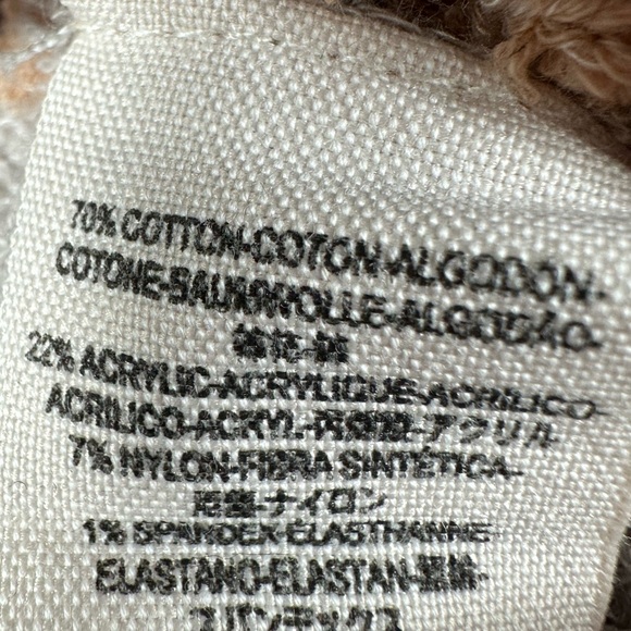 Free People Womens Candyland Pullover Cream and Grey Size Small - Picture 5 of 8